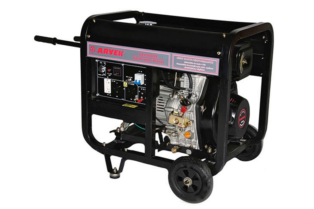 [GE 6500DE] Planta Electrica 4.5Kw Diesel Sin Cabina Arranque Electrico Arvek Ge6500De