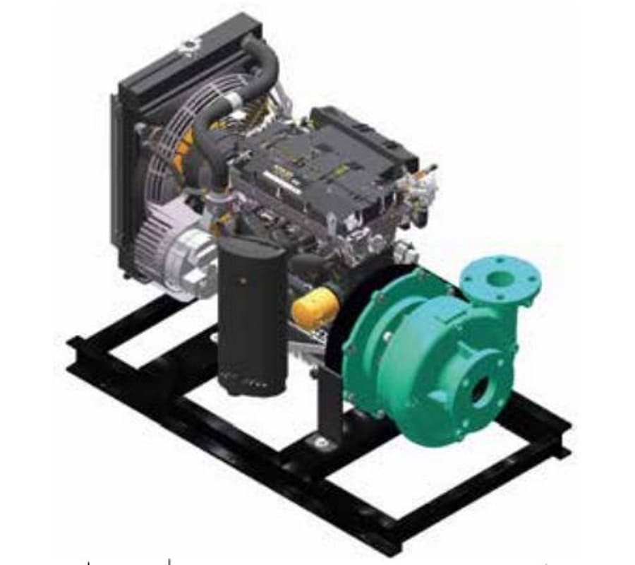 Motobomba Centrifuga 33Hp Diesel 3X2.5" Barnes Gd 2.5C 330-Ld