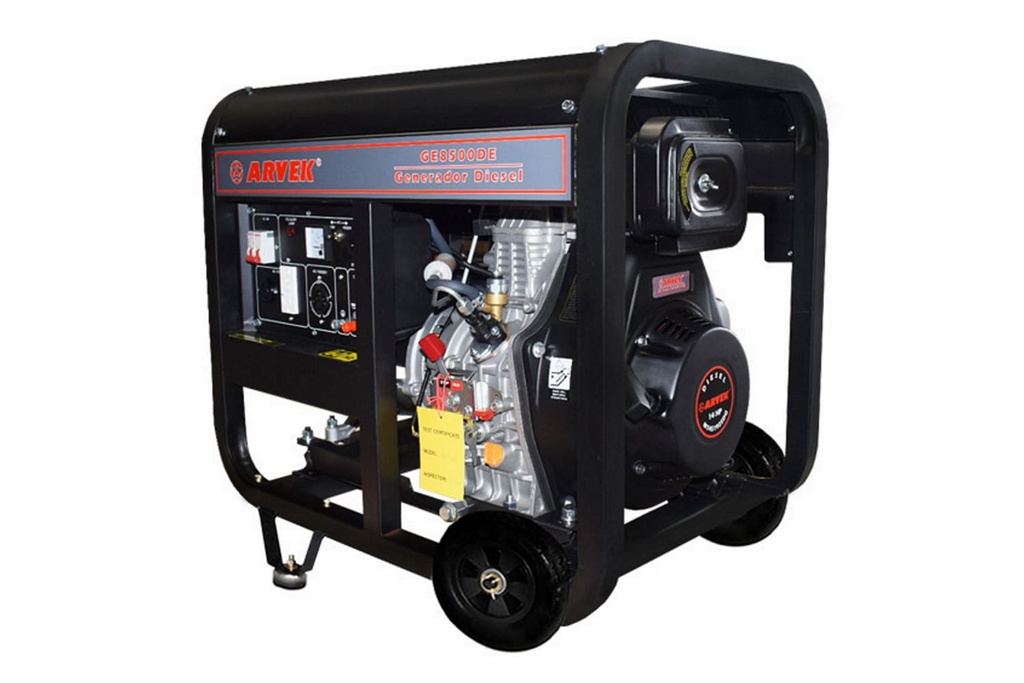 Planta Electrica 6.5Kw Diesel Sin Cabina Arranque Electrico Arvek Ge8500De