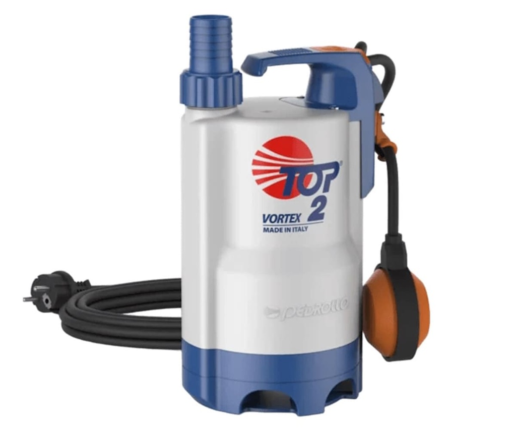 Motobomba Sumergible 0.5Hp 110V 1F 1.25" Pedrollo Top 2 Vortex