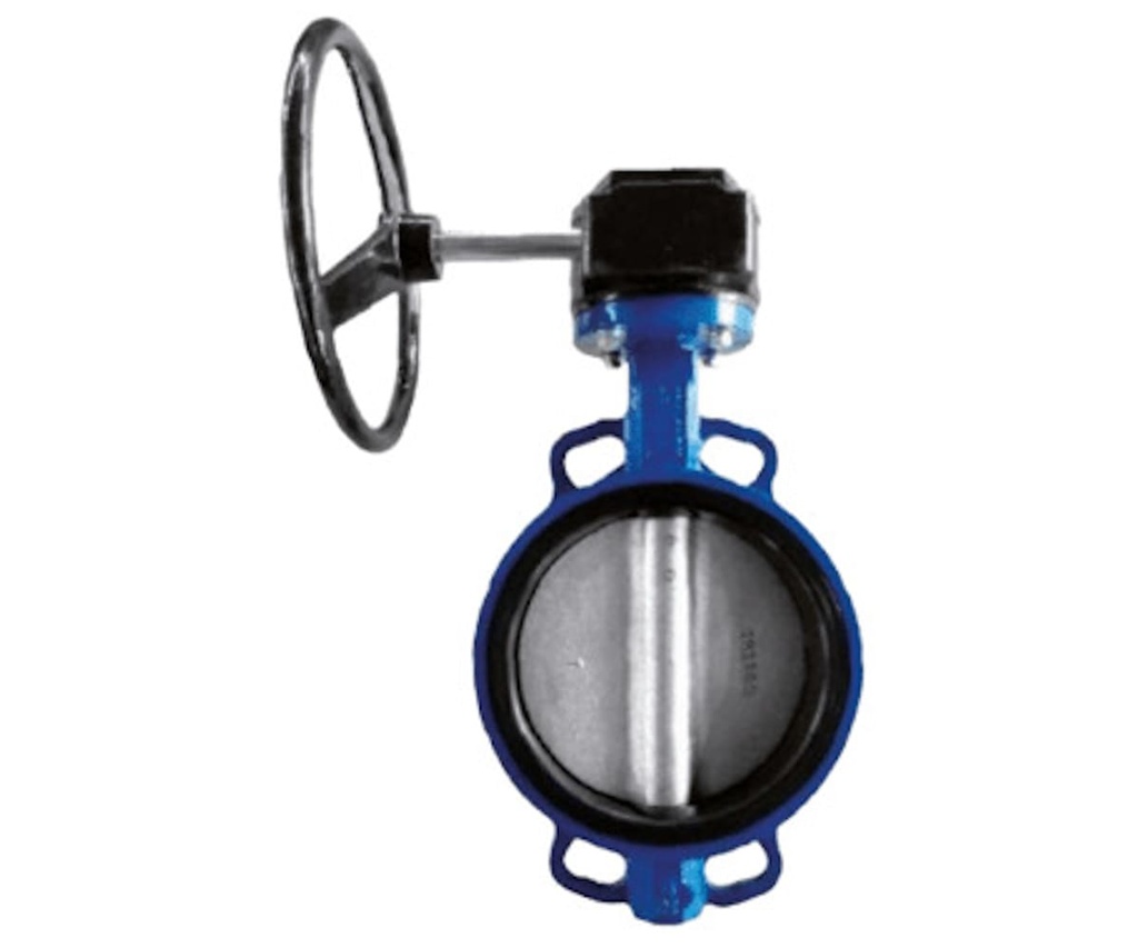 [IHBK101] Valvula Mariposa 4” con Disco en Acero Inoxidable con Actuador tipo Volante Gaer IHBK101