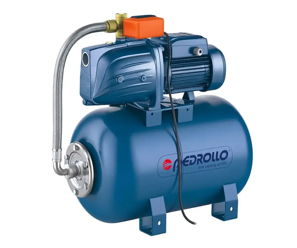 [3-1-568] Equipo de Presión 1 Bomba Jsw3Ch 1.5Hp 220-440V 3F 50-70Psi 1 Tanque Membrana 100Lts Horizontal Pedrollo Hydrofresh