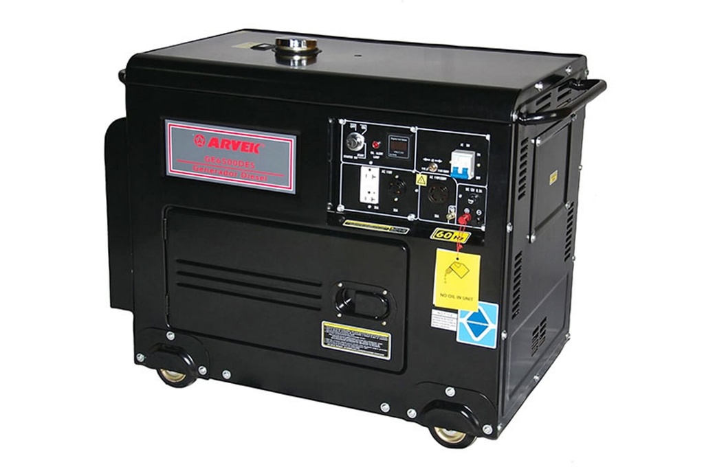 Planta Electrica 4.5Kw Diesel Con Cabina Arranque Electrico Arvek Ge6500Des