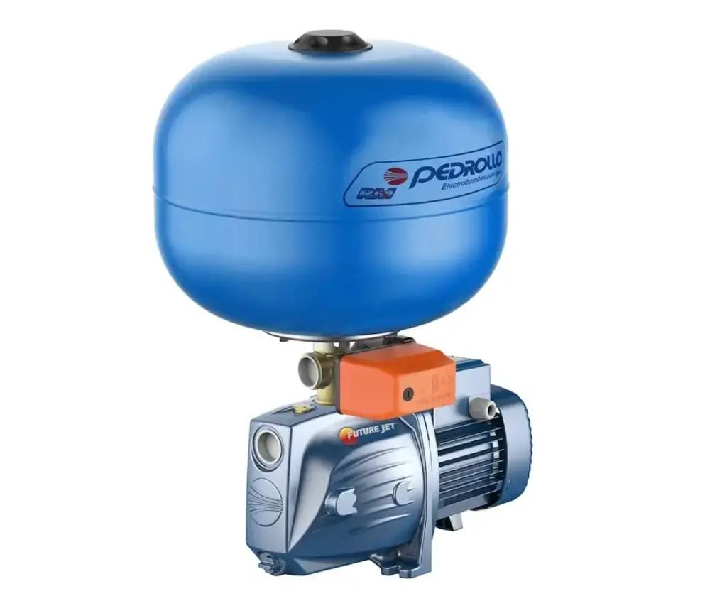 Equipo de Presión 1 Bomba Future-jetm2Cx 1Hp 110-220V 1F 20-40Psi 1 Tanque Diafragma 24Lts Esférico Pedrollo Hydrofresh