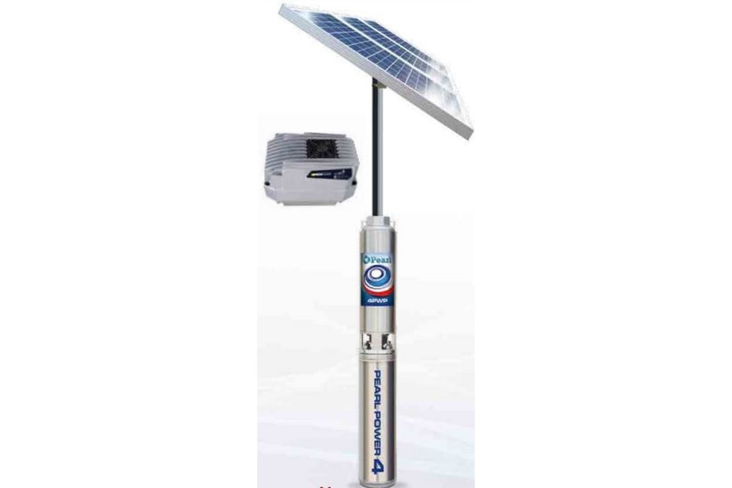 Combo Solar Bomba Lapicero 4" 1Hp Sin motor 1.25" e Inversor Solar Pearl 4PWP13G10C3MS205