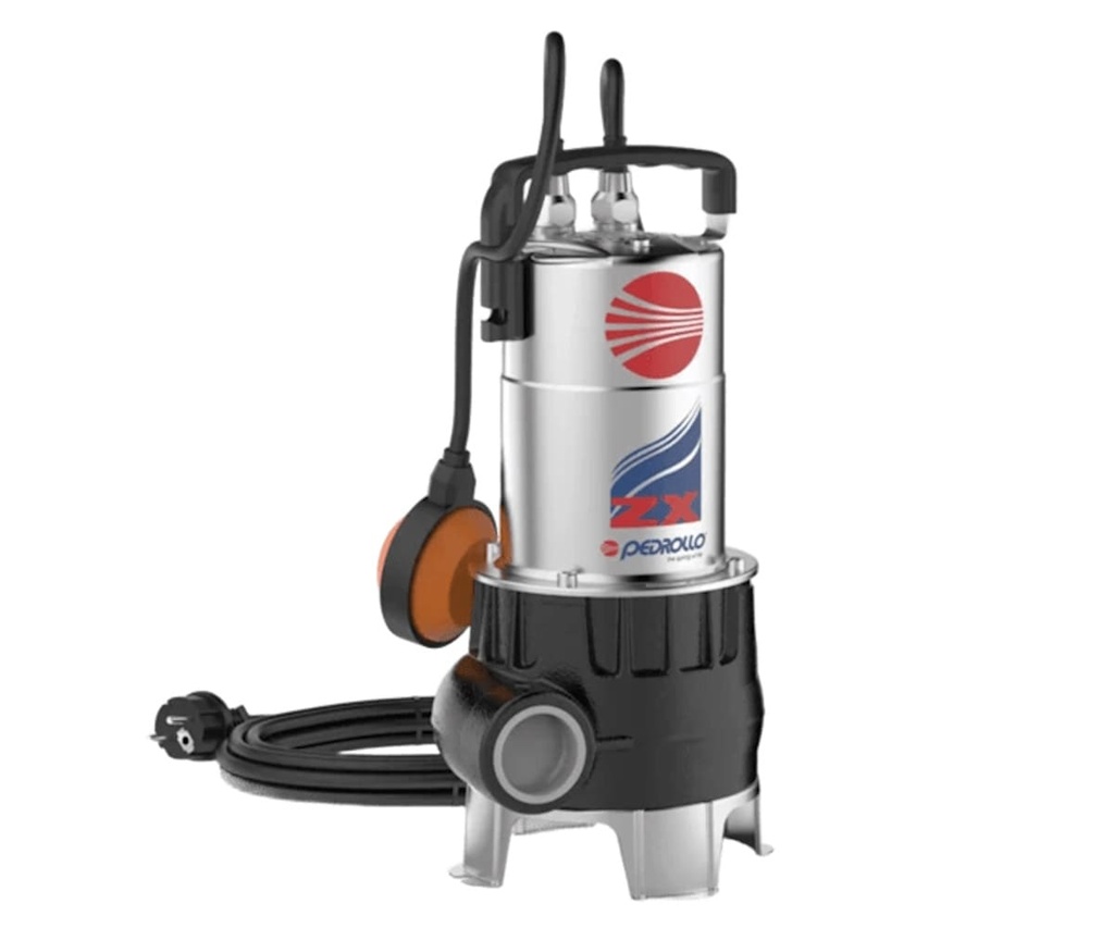 Motobomba Sumergible 0.85Hp 220V 1F 1.5" Pedrollo Zxm1A/40 Vortex