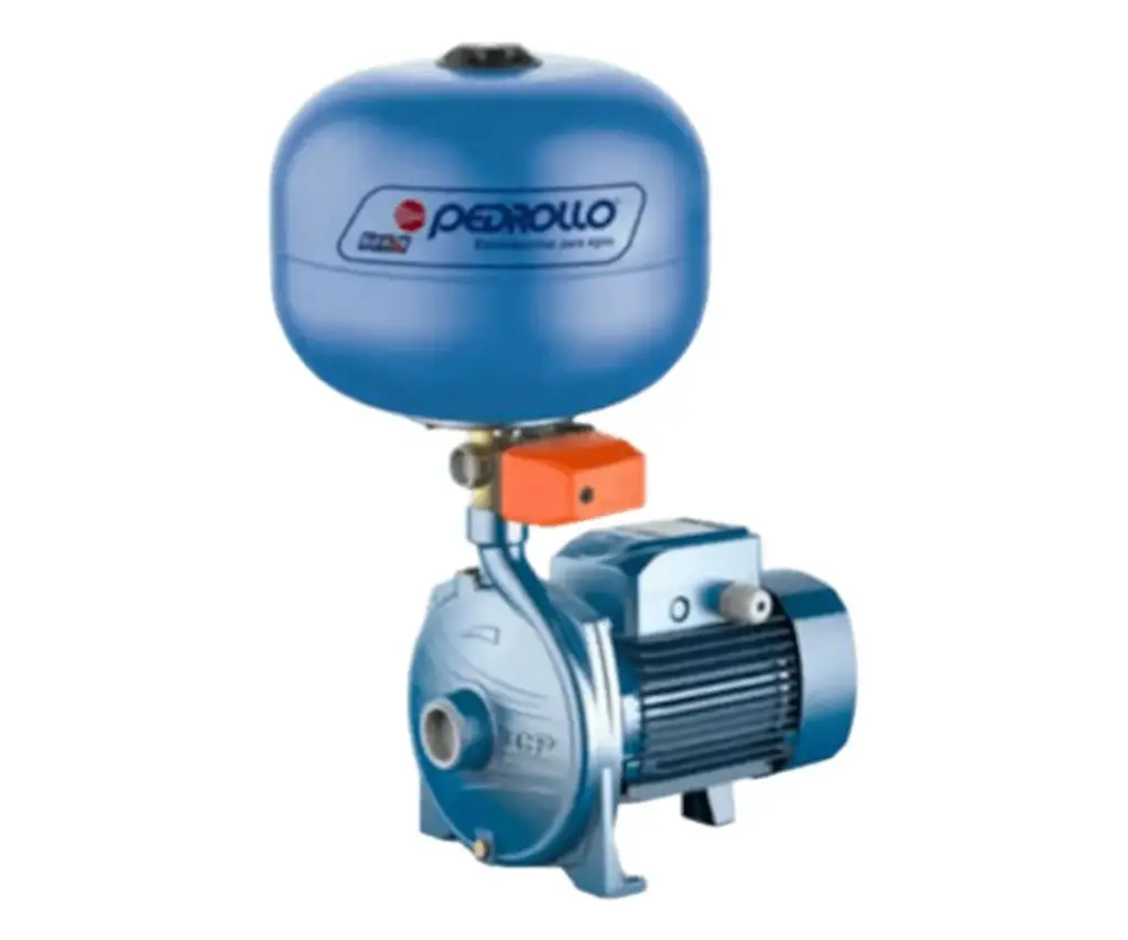 [3-1-54] Equipo de Presión 1 Bomba Cpm620 1Hp 110-220V 1F 20-40Psi 1 Tanque Membrana 24Lts Esférico Pedrollo Hydrofresh