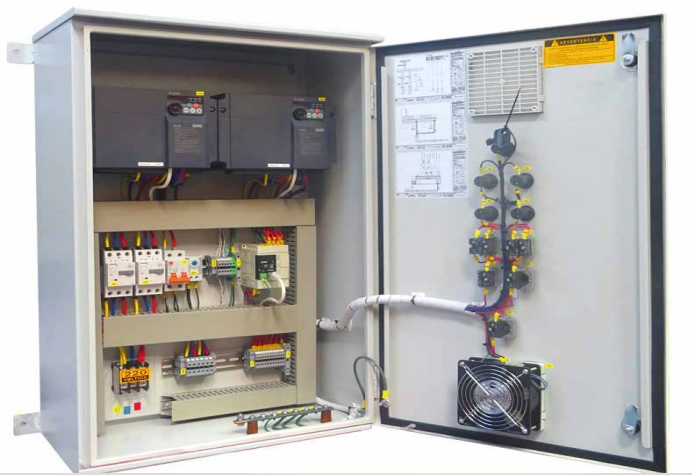 Tablero Control Arranque directo - Presion Constante 2 Bombas de 2HP 220V EA-TPC-2-2-2