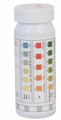 [PA-TESTKIT-5EN1] Tiras Reactivas para piscina PA-TESTKIT-5EN1