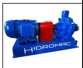 Bomba Eje Libre Motor 5HP 3F 220/440 1.25x1.25" Hidromac Turbiplus I5T 125/9-2 65165HP