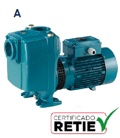 [A 50-125AE-60] Motobomba Autocebante 2Hp  220/440V 3F Calpeda A 50-125A-60
