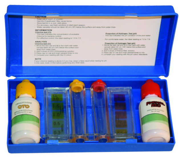 [012-003-A-001]  Kit analizador de Cloro y pH 012-003-A-001 