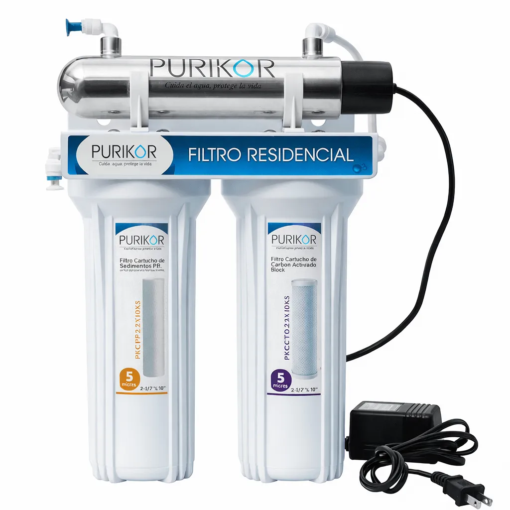 [PKF-3UV] Pkf-3Uv - Sistema De Filtración Con Uv Para Punto De Uso 3 Etapa - 5 Micras