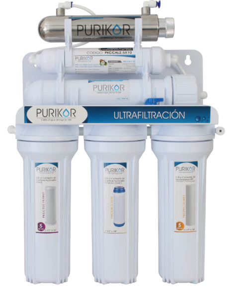[PKUF-6UV]  Sistema de ultrafiltración con UV para punto de uso 6 etapas - 5 micras PKUF-6UV 