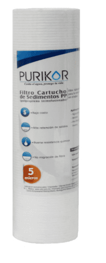 [PKCPP2.5X10X5]  Filtro de Polipropileno Termofusionado 2,5" x 10" x 5 micras PKCPP2.5X10X5 