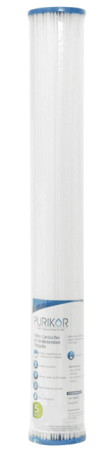 Filtro De Cartucho Plegable 2.5"X20"X 5 Micras Pkcpl2.5X20X5