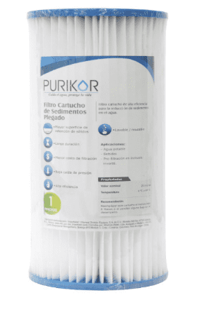[PKCPL4.5X10X50]  Filtro de cartucho Plegable 4,5" x 10" x 50 micras PKCPL4.5X10X50 