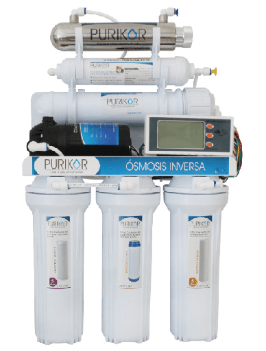 [PKRO100-6UVPM] Sistema De Osmosis Inversa Con Uv6 Etapas En Punto De Uso Con Medidor Pkro100-6Uv