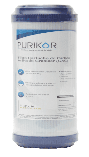 [PKCGAC4.5X10] Filtro Cartucho de Carbón Activado Granular 4.5"x10" Pkcgac4.5X10