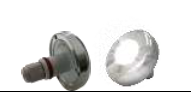 [PLB6WINPB] Minireflector Led Blanco 6 W, 12 Voltios, Cable 10 M, Cuerpo Plástico Escudo En A