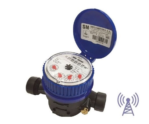 [DABM012] Medidor de Caudal 1/2" Chorro Unico Plastico Bar Meters Dabm012