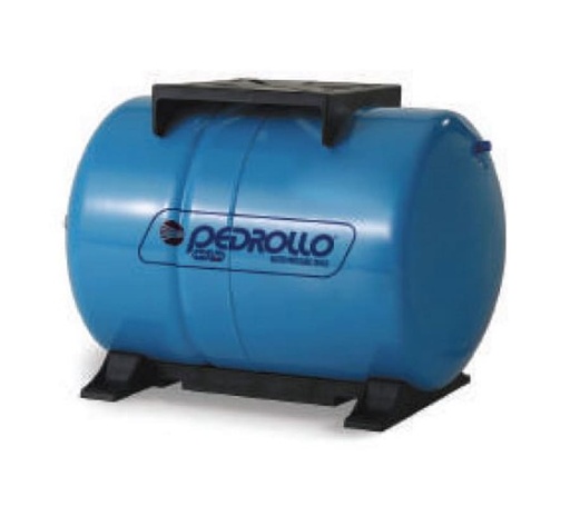 [4-1-25] Tanque Hidroneumatico Diafragma 100Lts Horizontal Pedrollo Pewn100H