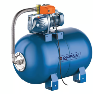 [3-1-590] Equipo de Presión 1 Bomba Future Jetm 2AX 1.5Hp 110-220V 1F 50-70Psi 1 TM 100Lts Horizontal Pedrollo Hydrofresh