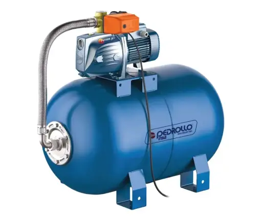 [3-1-590] Equipo de Presión 1 Bomba Future-jetm2Ax 1.5Hp 110-220V 1F 40-60Psi 1 Tanque Membrana 100Lts Horizontal Pedrollo Hydrofresh