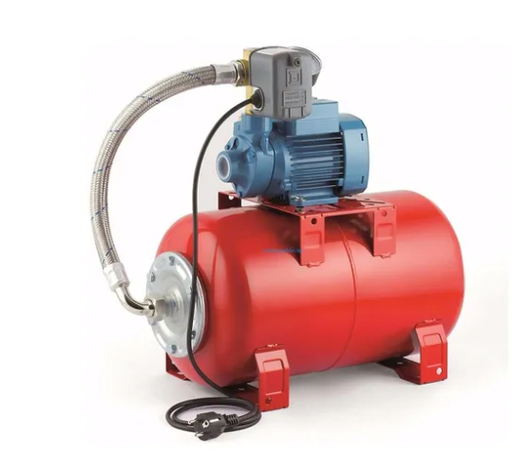 [3-1-2] Equipo de Presión 1 Bomba Pkm60 0.5Hp 110V 1F 30-50Psi 1 TM 24Lts Horizontal Pedrollo Hydrofresh