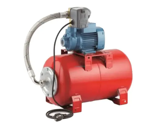 [3-1-2] Equipo de Presión 1 Bomba Pkm60 0.5Hp 110V 1F 30-50Psi 1 Tanque Membrana 20Lts Horizontal Pedrollo Hydrofresh
