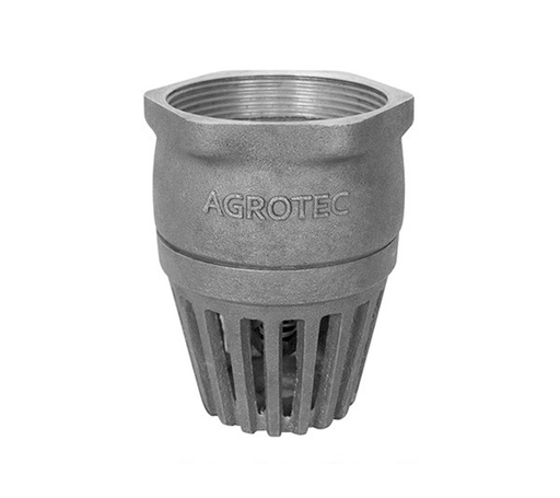 [HCVP100] Valvula de Pie 4" Aluminio Agrotech Helbert Hcvp100