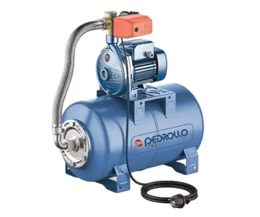 [3-1-60] Equipo de Presión 1 Bomba Cpm650 1.5Hp 110-220V 1F 30-50Psi Tanque Membrana 100Lts Horizontal Pedrollo Hydrofresh