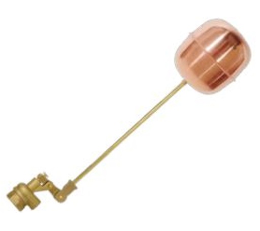 [HKVS019] Valvula Flotadora Rosca Hembra Completa 3/4" Bronce Bola Cobre Estaño Helbert HKVS019